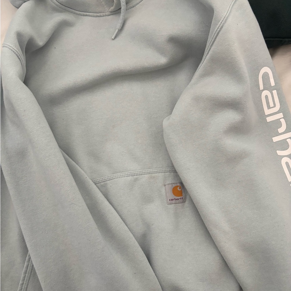 Carhartt Men's Hooded Sweatshirt - Light blue